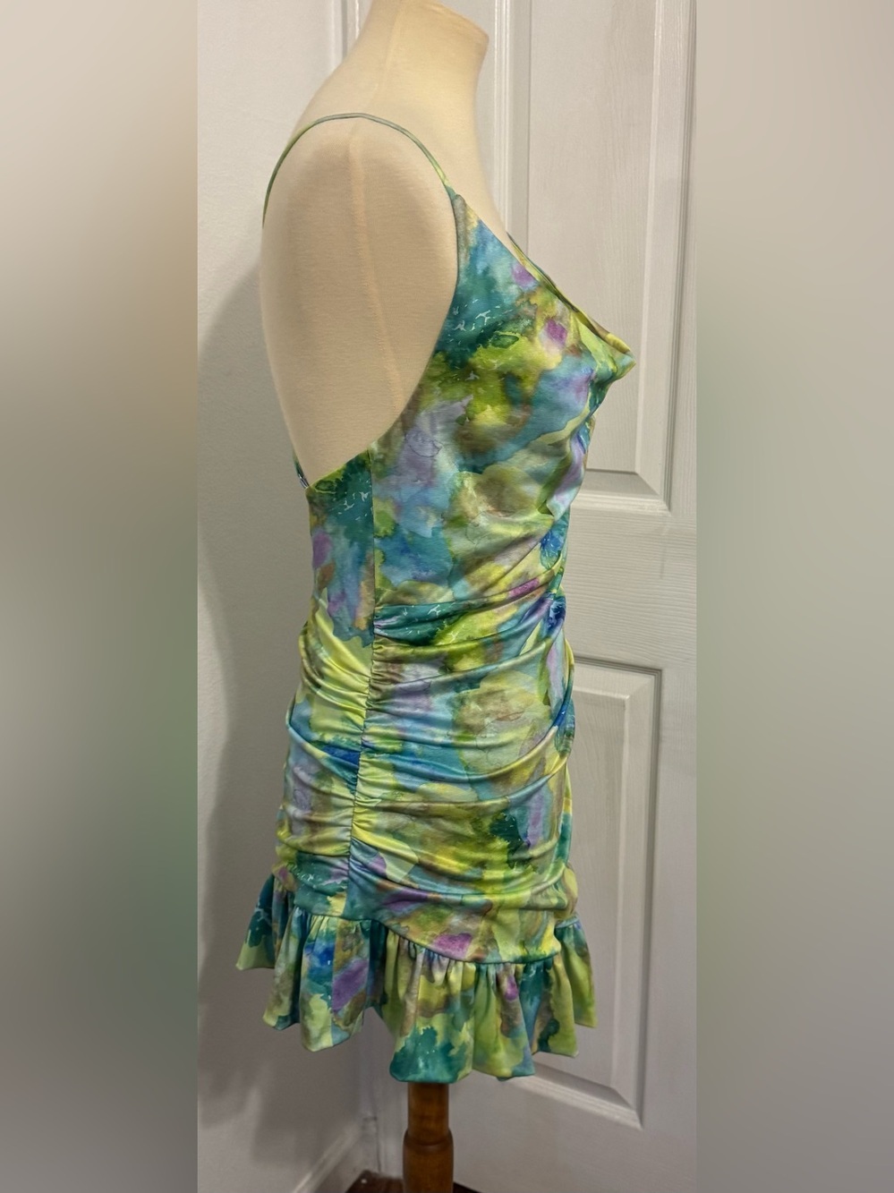 Free People For Love & Lemons Aster Mini Dress Sexy Party Cocktail Fitted NWT Sm - Picture 4 of 12